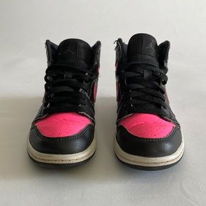 Nike Jordan 1 Mid - Black and Pink - Size 13C